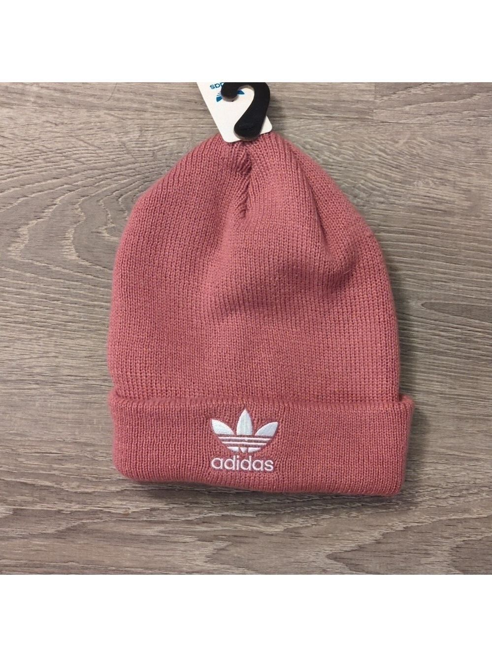 Adidas originals trefoil beanie trace maroon purple